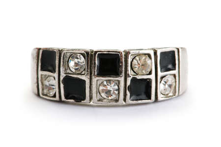 Jewellery ring isolated on the white backgroundの写真素材