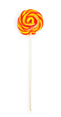 Colourful lollipop isolated on the white backgroundの写真素材