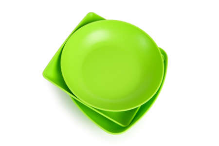 Plate isolated on the white backgroundの写真素材