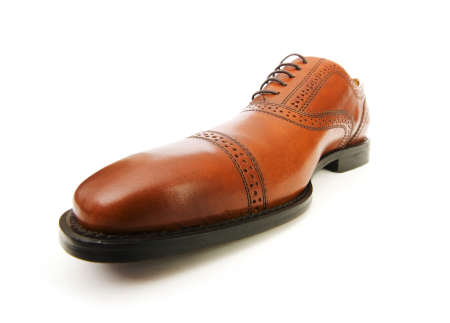 Male shoes isolated on the white background