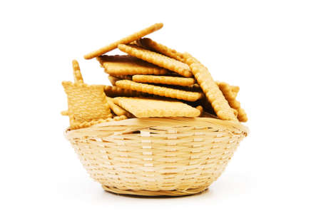 Tasty cookies isolated on the white backgroundの写真素材