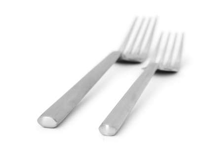 Table utensils isolated on the white background