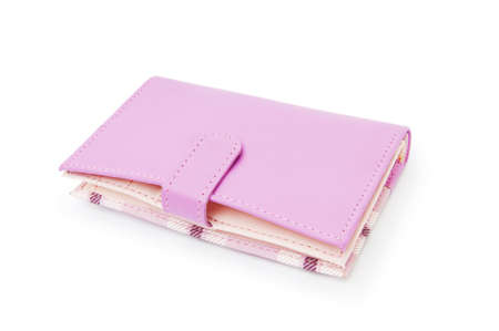 Wallet isolated on the white backgroundの写真素材
