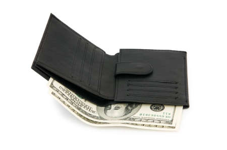 Wallet isolated on the white background