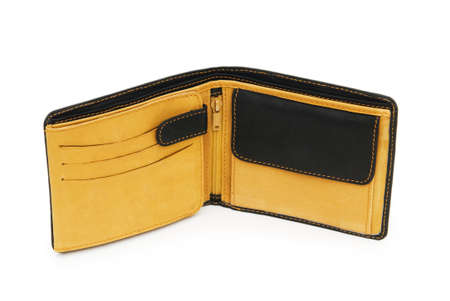 Wallet isolated on the white background 