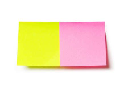 Reminder notes isolated on the white backgroundの写真素材