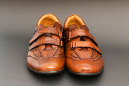 Male shoes isolated on the white background	の写真素材