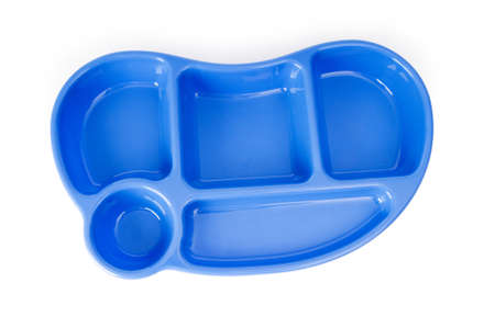 Multi sectional plate isolated on the white backgroundの写真素材