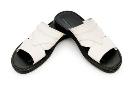 Summer shoes isolated on the white backgroundの写真素材