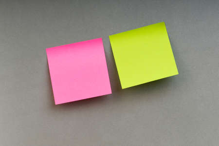 Reminder notes on the bright colorful paper