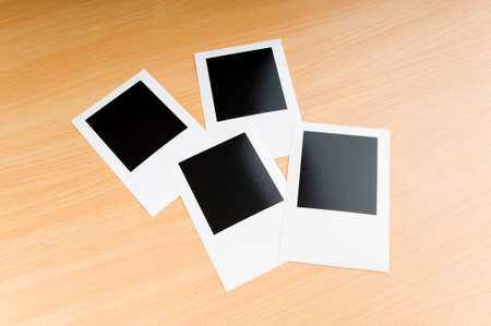 Designer concept - blank photo frames for your photosの写真素材