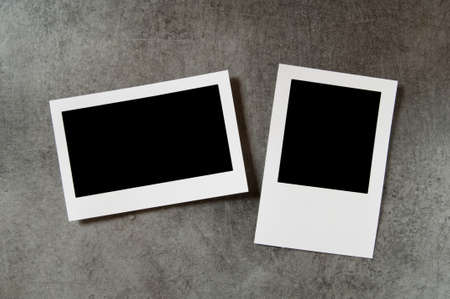 Designer concept - blank photo frames for your photosの写真素材