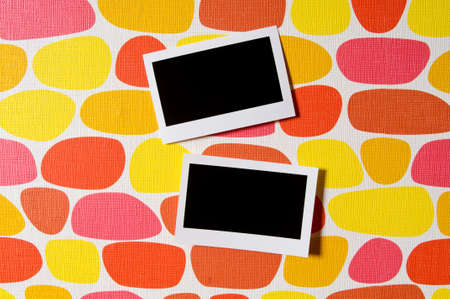 Designer concept - blank photo frames for your photosの写真素材