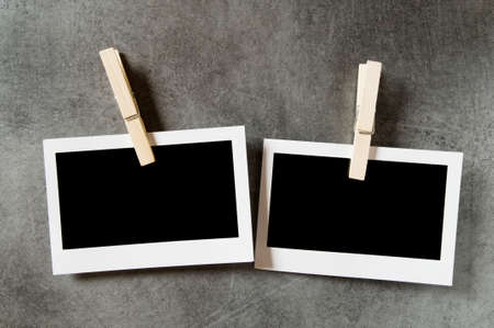 Designer concept - blank photo frames for your photosの写真素材