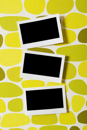 Designer concept - blank photo frames for your photosの写真素材