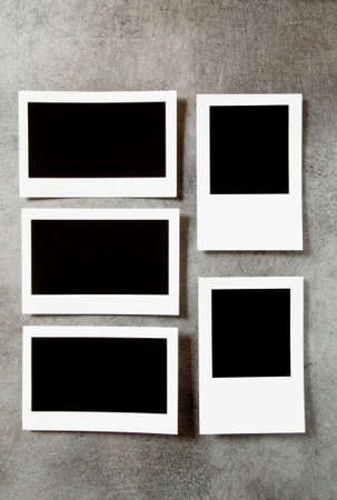 Designer concept - blank photo frames for your photosの写真素材