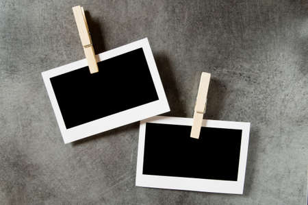 Designer concept - blank photo frames for your photosの写真素材