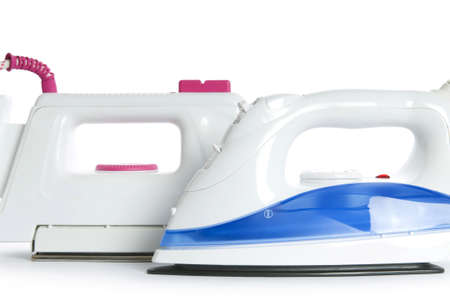 New iron isolated on the white backgroundの写真素材