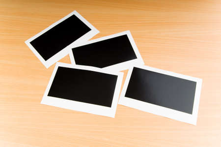 Designer concept - blank photo frames for your photosの写真素材