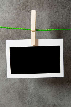 Designer concept - blank photo frames for your photosの写真素材