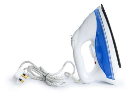 New iron isolated on the white backgroundの写真素材