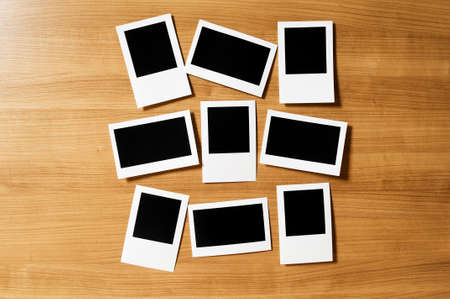 Designer concept - blank photo frames for your photosの写真素材