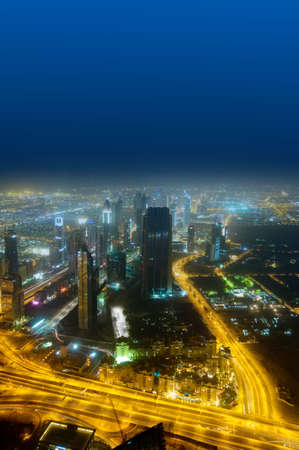 Panorama of down town Dubai city - UAEの写真素材