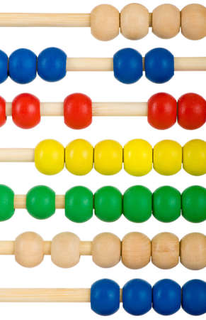 Education concept - Abacus with many colorful beads