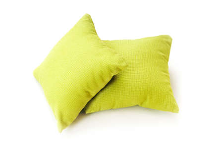 Bed pillow isolated on the white backgroundの写真素材