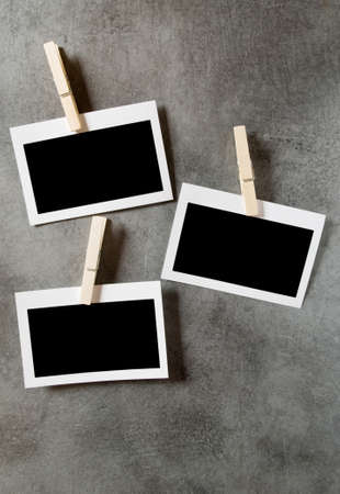 Designer concept - blank photo frames for your photosの写真素材