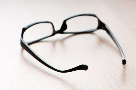 Optical reading glasses on the backgroundの写真素材