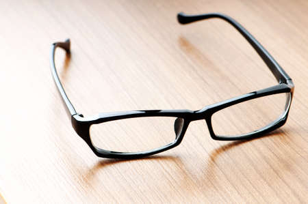Optical reading glasses on the backgroundの写真素材
