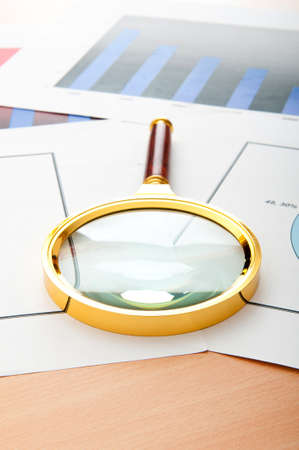 Business concept with chartsの写真素材