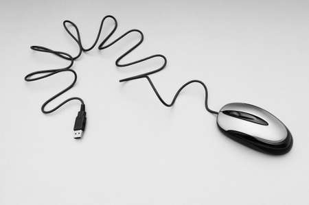 Computer mouse on the background - Technology conceptの写真素材