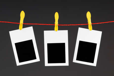 Designer concept - blank Photo frames for your Photosの写真素材