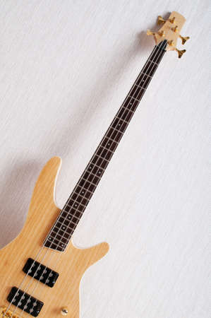 Musical concept with wooden guitarの写真素材