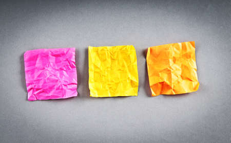 Paper reminders on the backgroundの写真素材