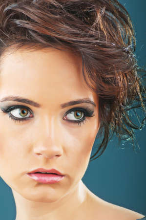 Fashion beauty concept with attractive woman