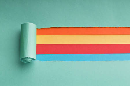 Torn paper with space for your messageの写真素材