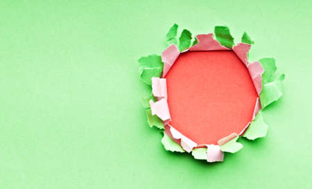 Torn paper with space for your messageの写真素材