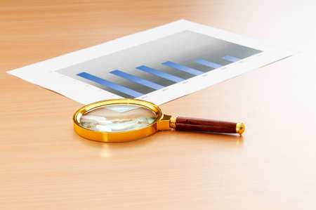 Business concept with chartsの写真素材