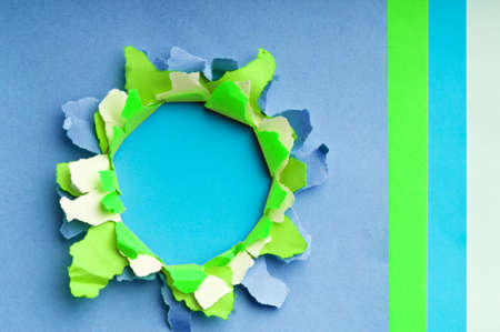 Torn paper with space for your messageの写真素材