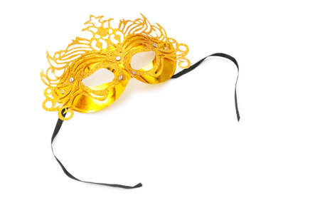 Ornate masks isolated on the white backgroundの写真素材