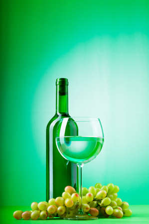 Wine concept with gradient background の写真素材