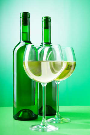 Wine concept with gradient background の写真素材