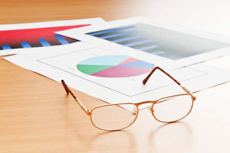 Business concept with chartsの写真素材