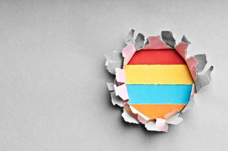 Torn paper with space for your messageの写真素材