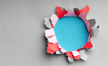 Torn paper with space for your messageの写真素材