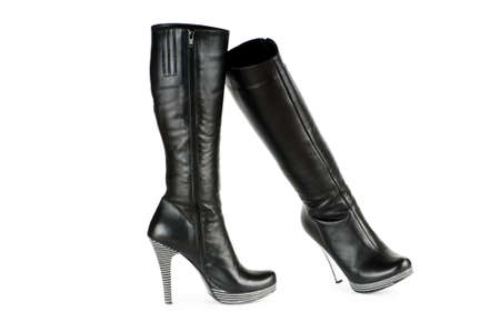 Fashion concept with woman top boots 