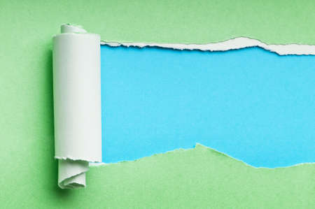 Torn paper with space for your messageの写真素材